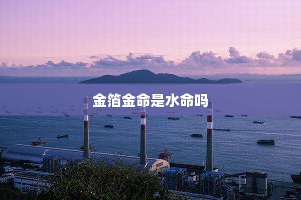 金箔金命是水命吗