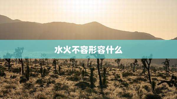 水火不容形容什么