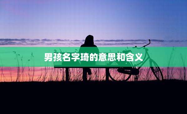 男孩名字琦的意思和含义