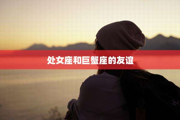 处女座和巨蟹座的友谊