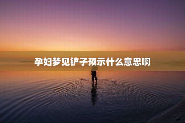孕妇梦见铲子预示什么意思啊