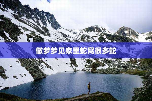 做梦梦见家里蛇窝很多蛇
