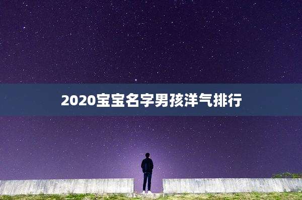 2020宝宝名字男孩洋气排行