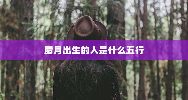 腊月出生的人是什么五行
