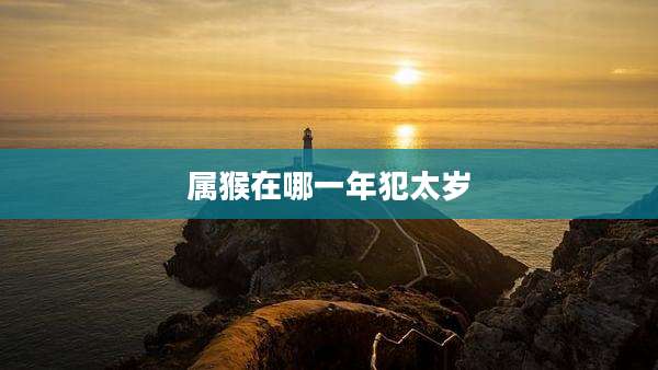 属猴在哪一年犯太岁