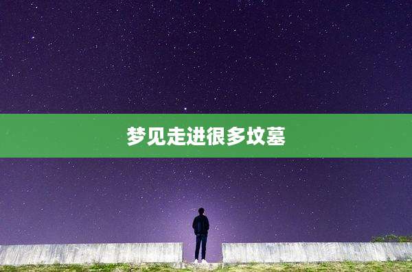 梦见走进很多坟墓