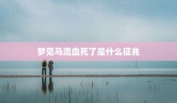 梦见马流血死了是什么征兆
