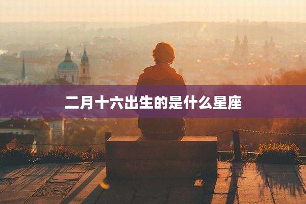 二月十六出生的是什么星座