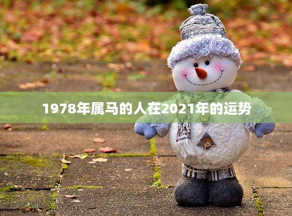 1978年属马的人在2021年的运势