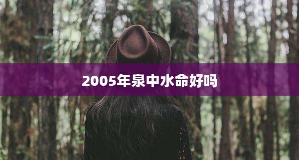 2005年泉中水命好吗