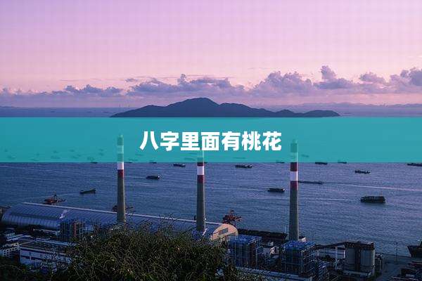 八字里面有桃花
