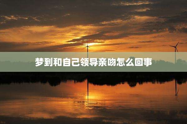 梦到和自己领导亲吻怎么回事