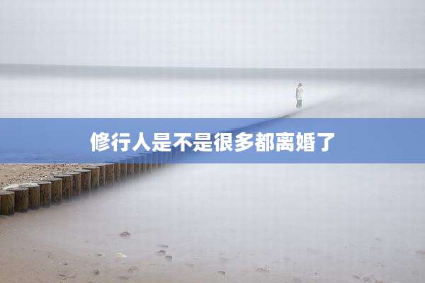 修行人是不是很多都离婚了