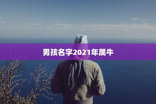 男孩名字2021年属牛