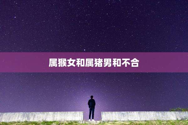 属猴女和属猪男和不合