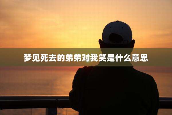 梦见死去的弟弟对我笑是什么意思