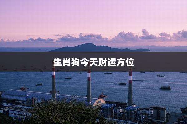 生肖狗今天财运方位