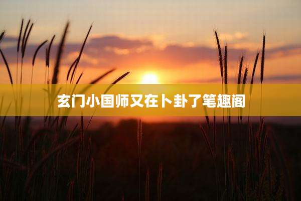玄门小国师又在卜卦了笔趣阁
