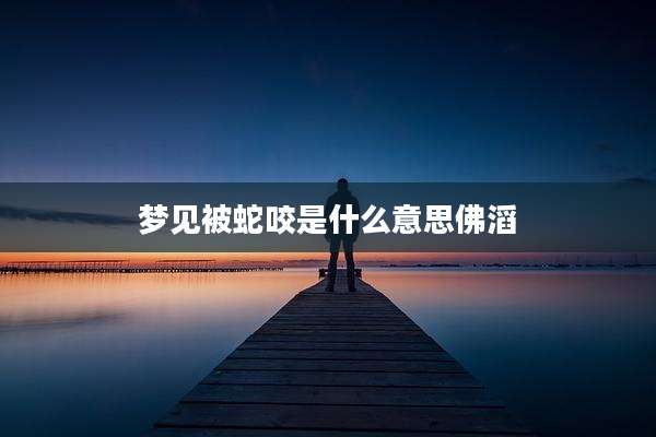 梦见被蛇咬是什么意思佛滔
