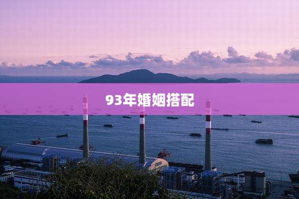 93年婚姻搭配