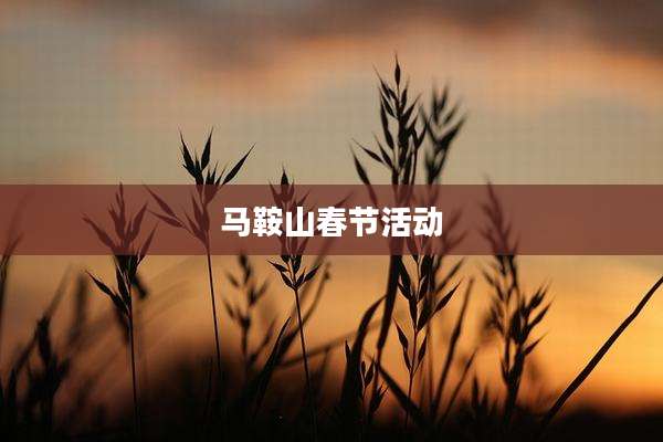 马鞍山春节活动