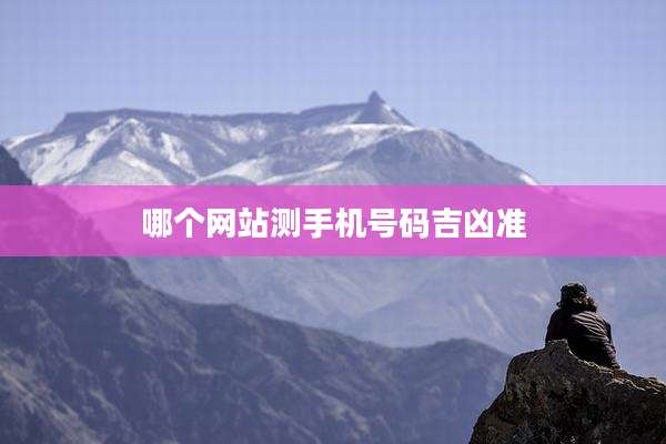 哪个网站测手机号码吉凶准