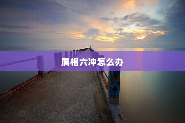 属相六冲怎么办