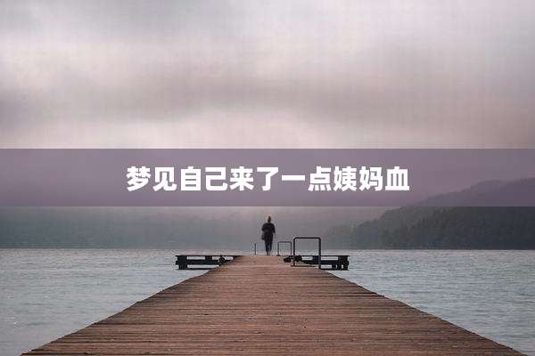 梦见自己来了一点姨妈血
