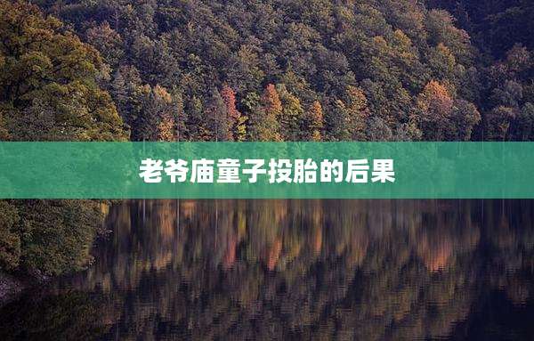 老爷庙童子投胎的后果