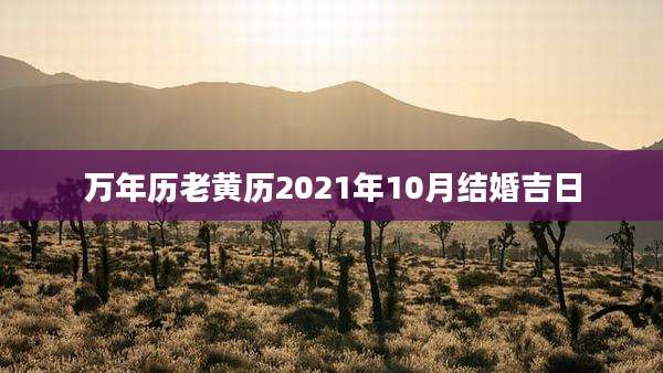万年历老黄历2021年10月结婚吉日