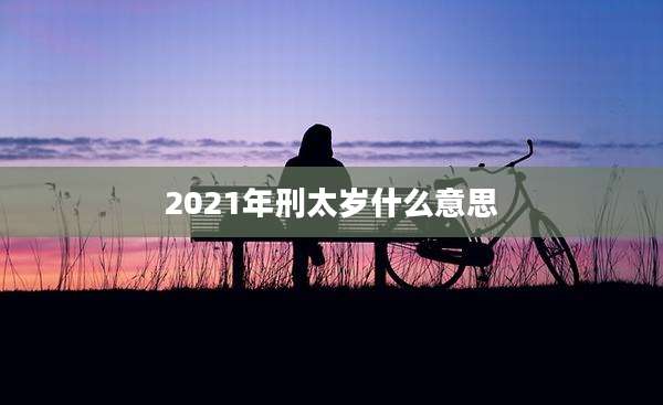 2021年刑太岁什么意思