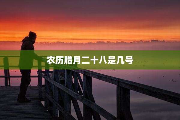 农历腊月二十八是几号