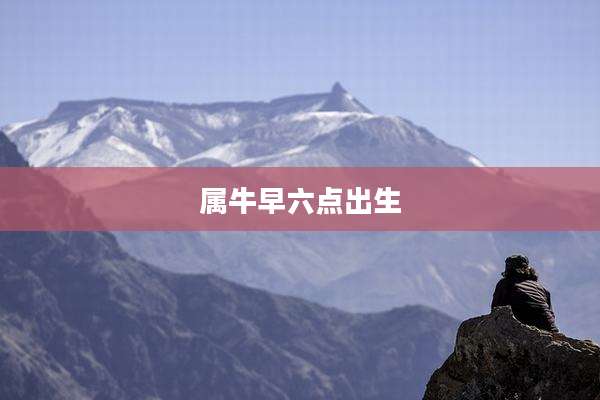属牛早六点出生