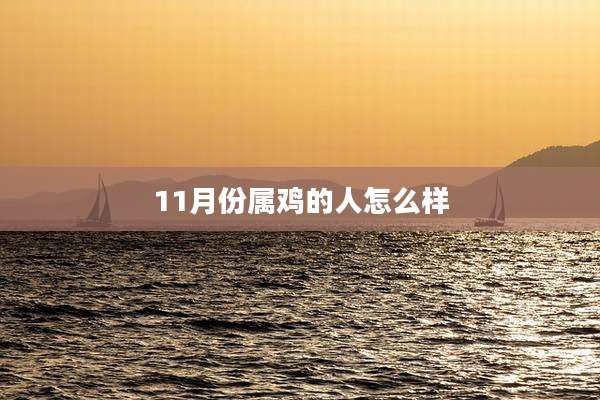 11月份属鸡的人怎么样