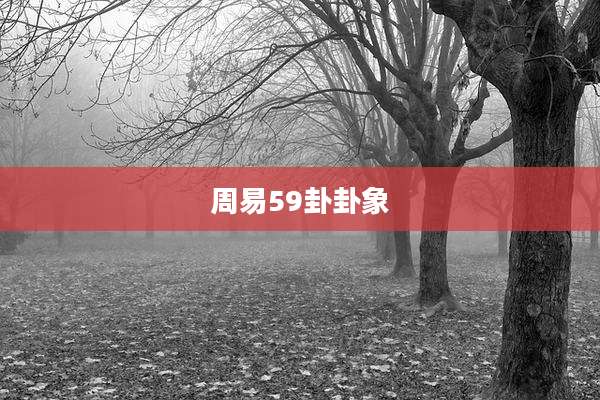 周易59卦卦象