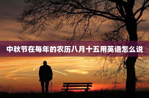 中秋节在每年的农历八月十五用英语怎么说