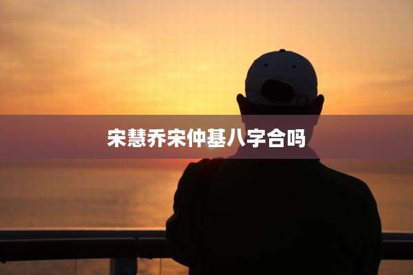 宋慧乔宋仲基八字合吗
