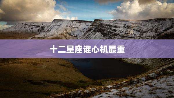 十二星座谁心机最重