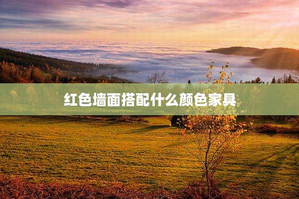 红色墙面搭配什么颜色家具