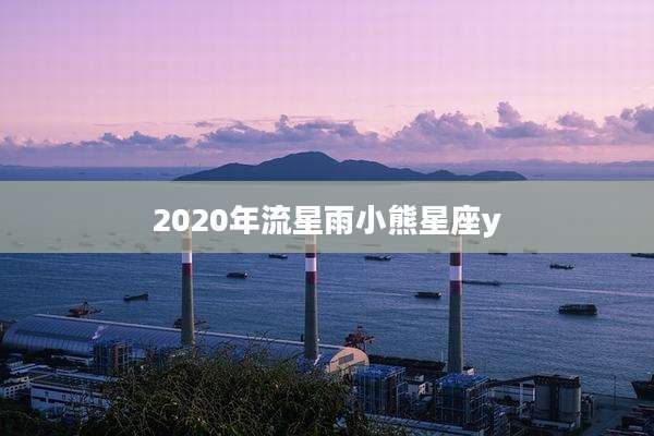 2020年流星雨小熊星座y
