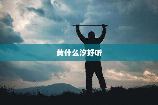 黄什么汐好听