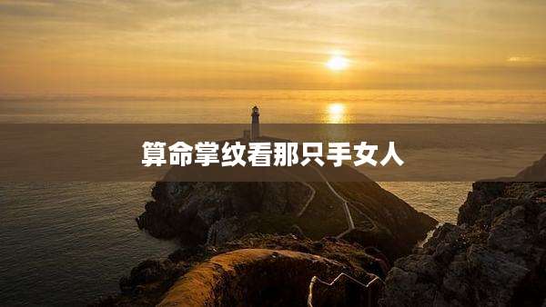 算命掌纹看那只手女人