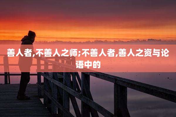 善人者,不善人之师;不善人者,善人之资与论语中的