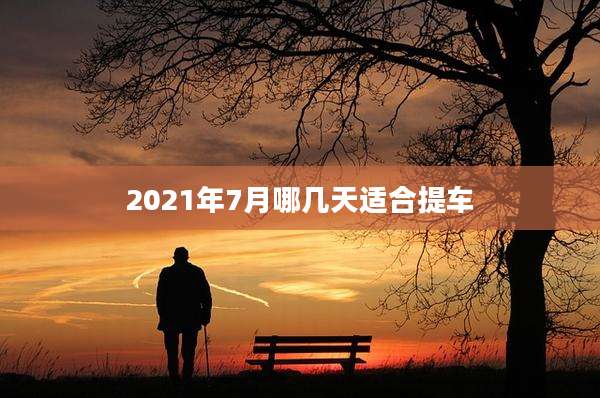 2021年7月哪几天适合提车