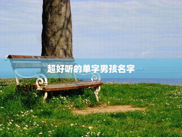 超好听的单字男孩名字