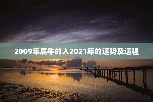 2009年属牛的人2021年的运势及运程