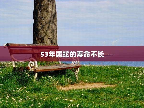 53年属蛇的寿命不长