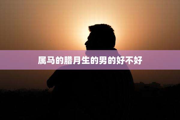 属马的腊月生的男的好不好