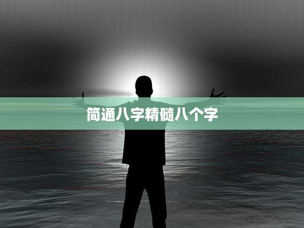 简通八字精髓八个字