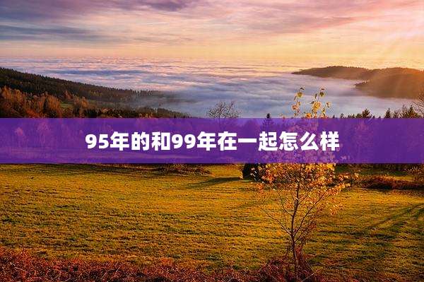 95年的和99年在一起怎么样